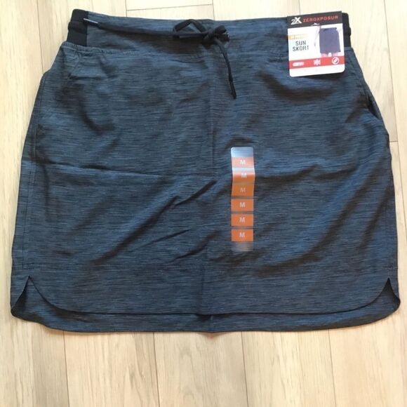 NWT Zeroxposur Sun Skort. Black Sz M, S - Picture 1 of 16